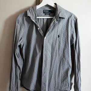 Randig Ralph Lauren skjorta - Blå randig Ralph Lauren skjorta