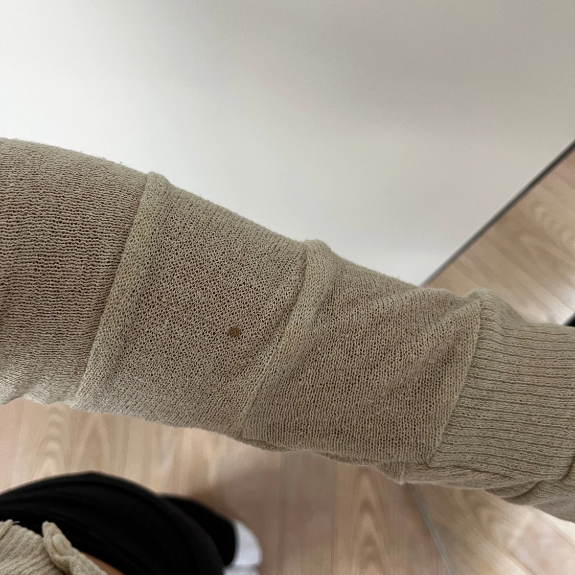 Stickad topp med knappar - 91