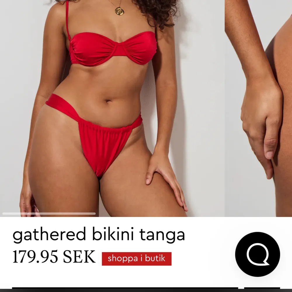 Ett par helt nya bikinitrosor från Gina Tricot i storlek S med lappen kvar. Endast testade en gång med underkläder under. . Övrigt.