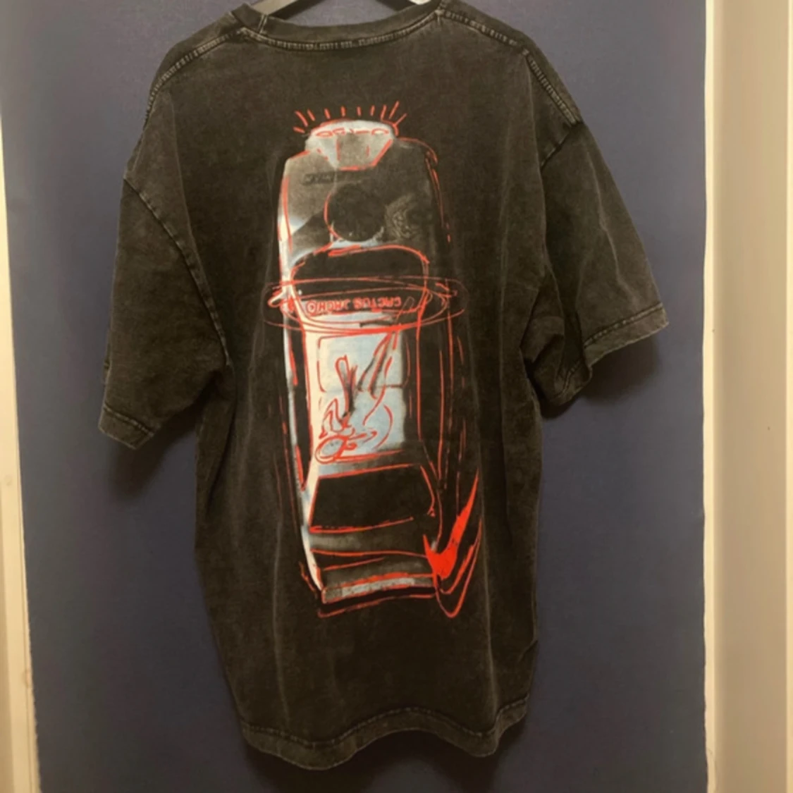 Oversized tröja med tryck - 90