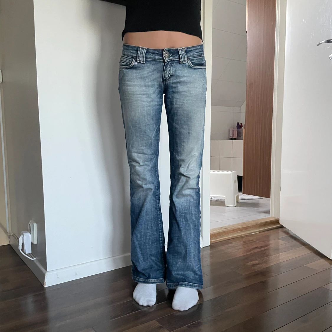 Lågmidjade jeans