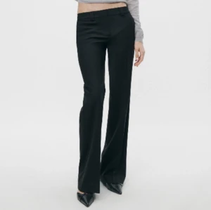 Lågmidjade kostymbyxor zara - Helt nya svarta zara kostymbyxor st S aldrig använda pga fel storlek. Nypris 700kr mitt pris 299kr!:)