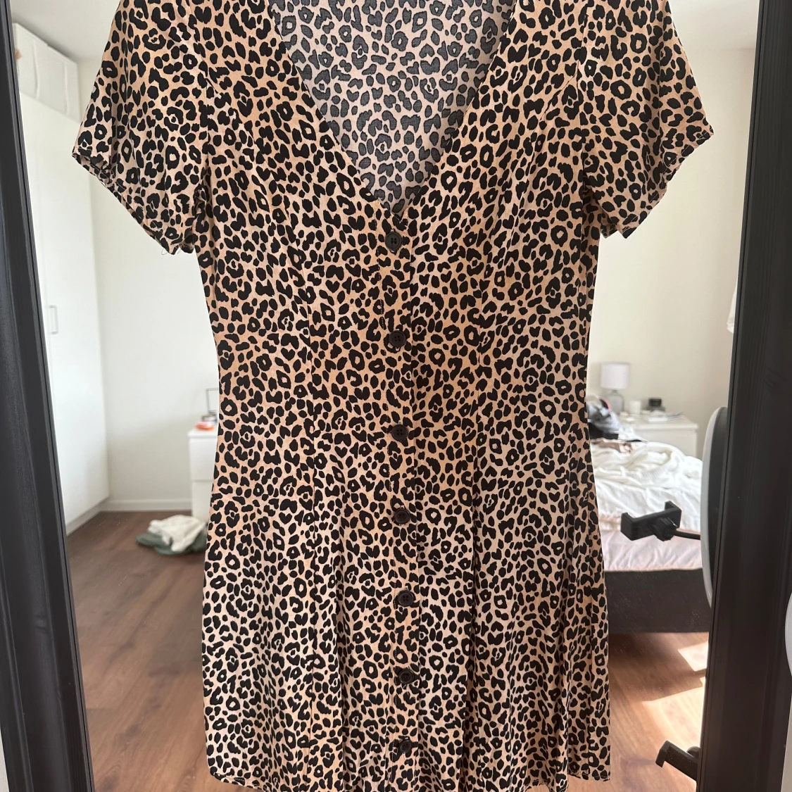 Leopard klänning  - 92