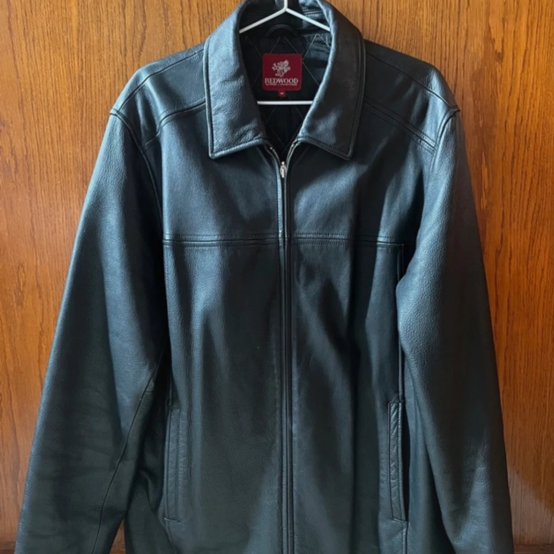 Vintage skinnjacka oversized/biker - 91