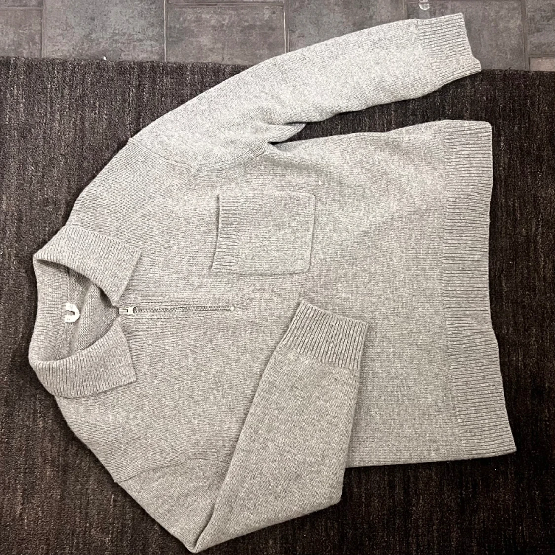 Arket Halfzip tröja ull