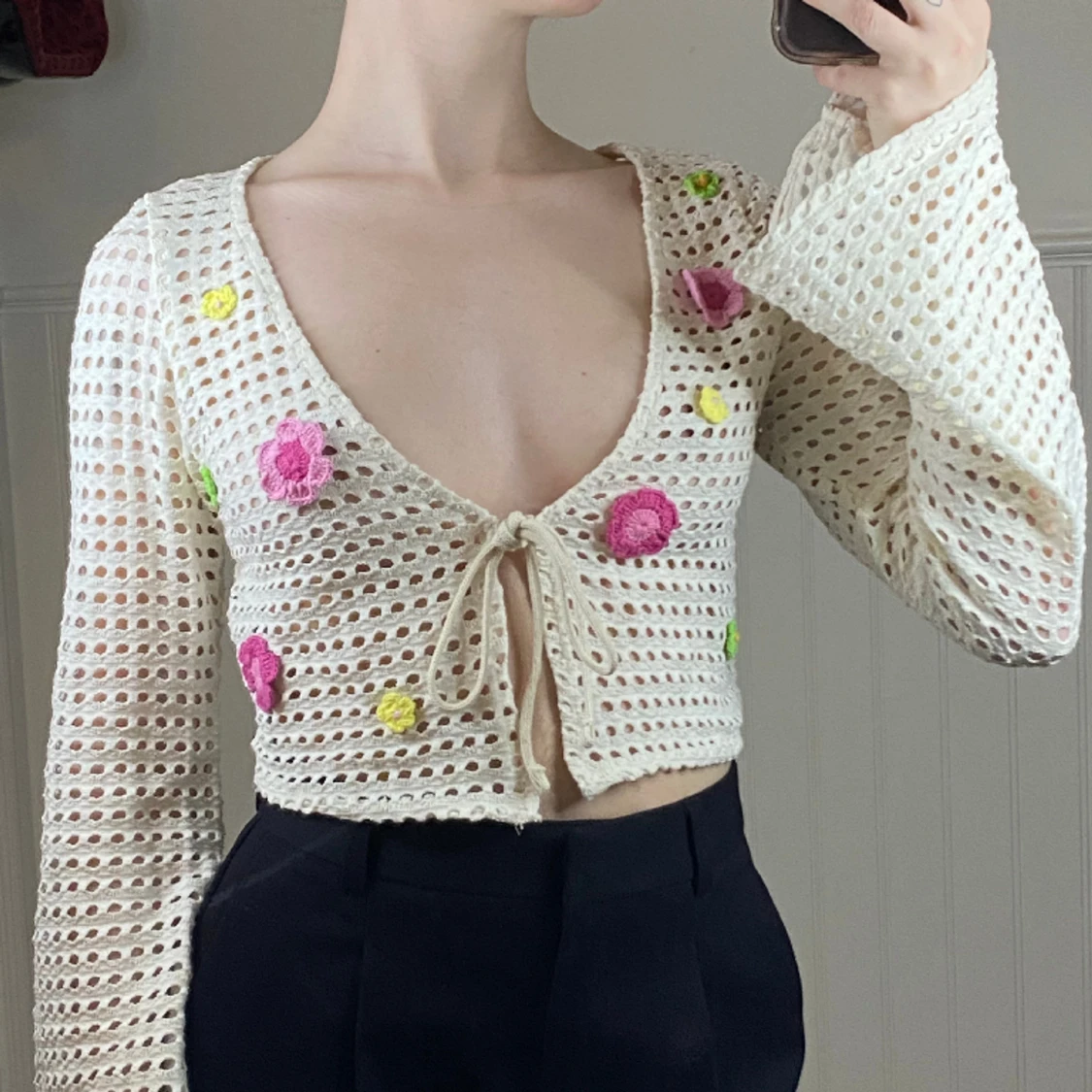 Virkad cardigan - 91