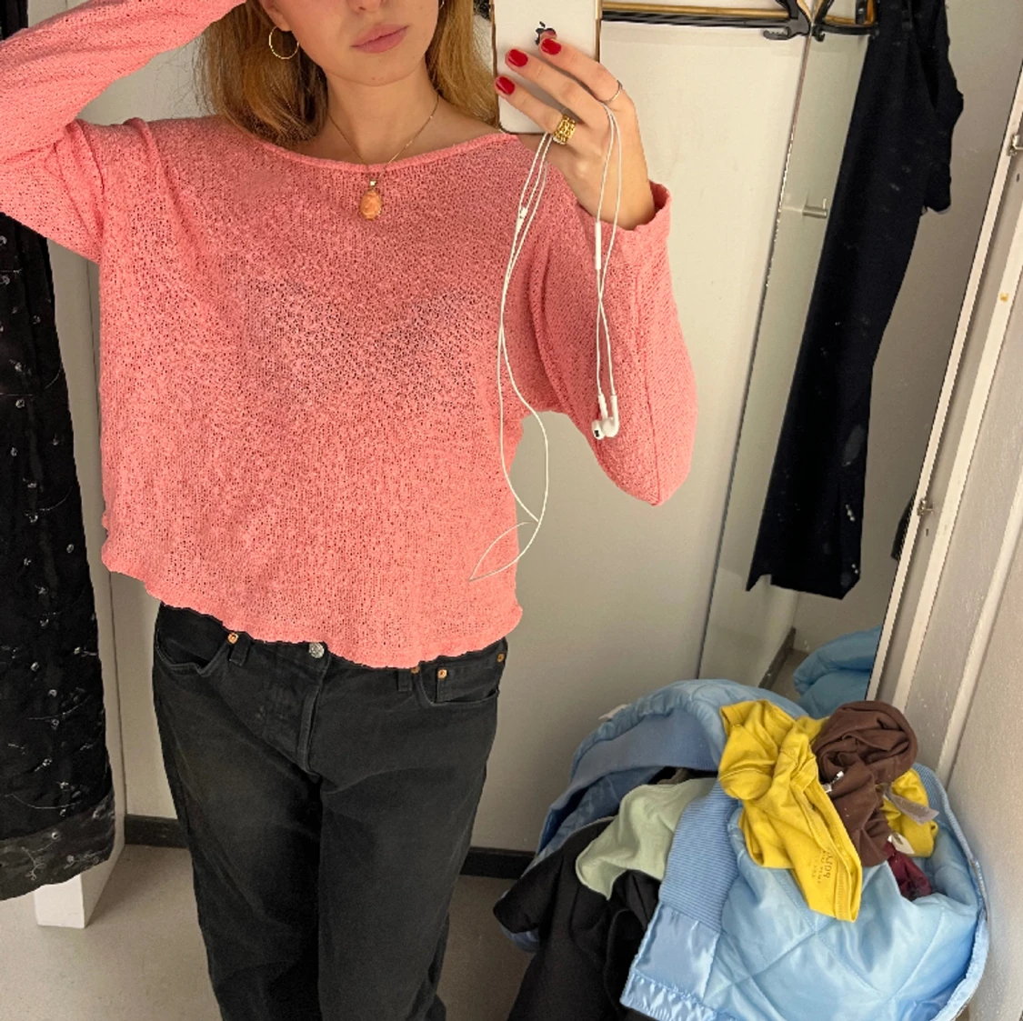 Rosa långärmad tröja 