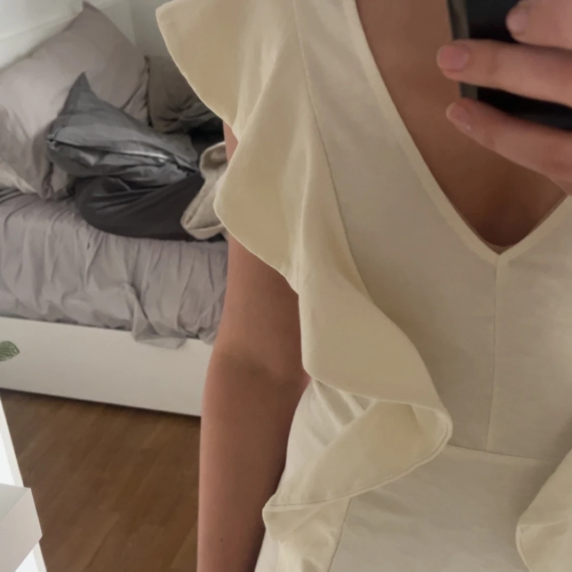 Gräddvit klänning - 91