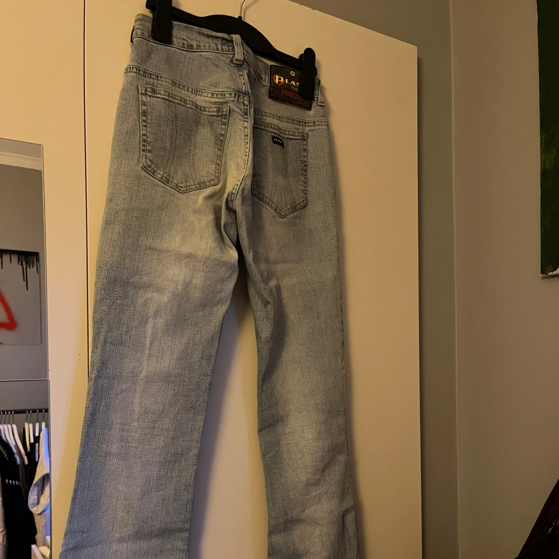 Bootcut ljusblåa jeans vintage - 90