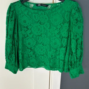 Topp/blus - Topp från Zara använd 2 gånger. Är i mycket bra skick och normal i storlek.  Ryggen är genomskinlig !