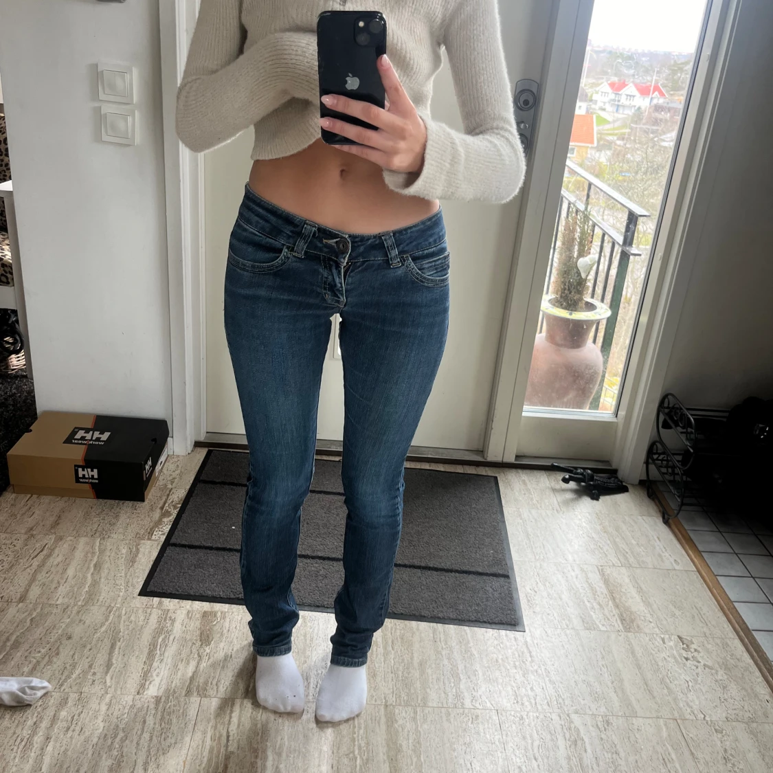 Lågmidjade jeans