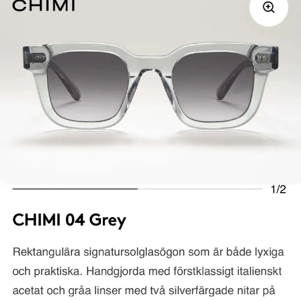Chimi solglasögon 04 grey, köptes för 1200 Bra skick . Övrigt.