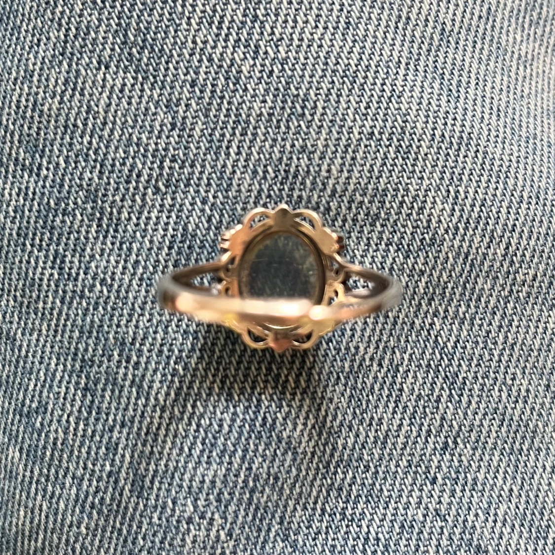 äkta silver ring med månsten - 92