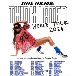 Biljett till Tate Mcrae - Jag och min vän säljer våra två biljetter till tate mcrae till den 2 maj💗 Båda biljetterna tillsammans: 990kr