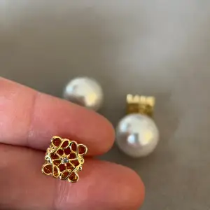 Gold plated, zirconia stone, silver pins, brand new, bo brand 