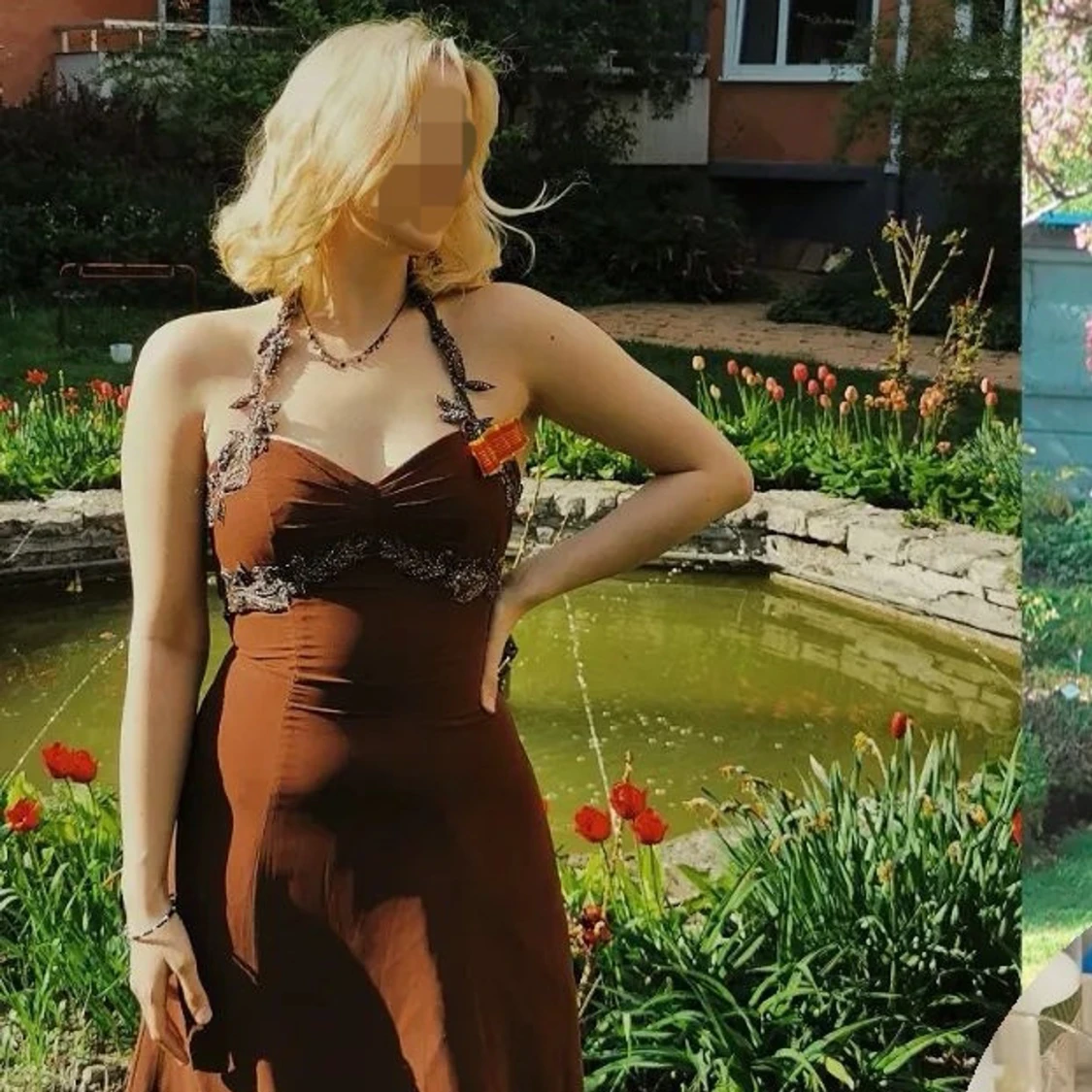 Brun balklänning  - 90