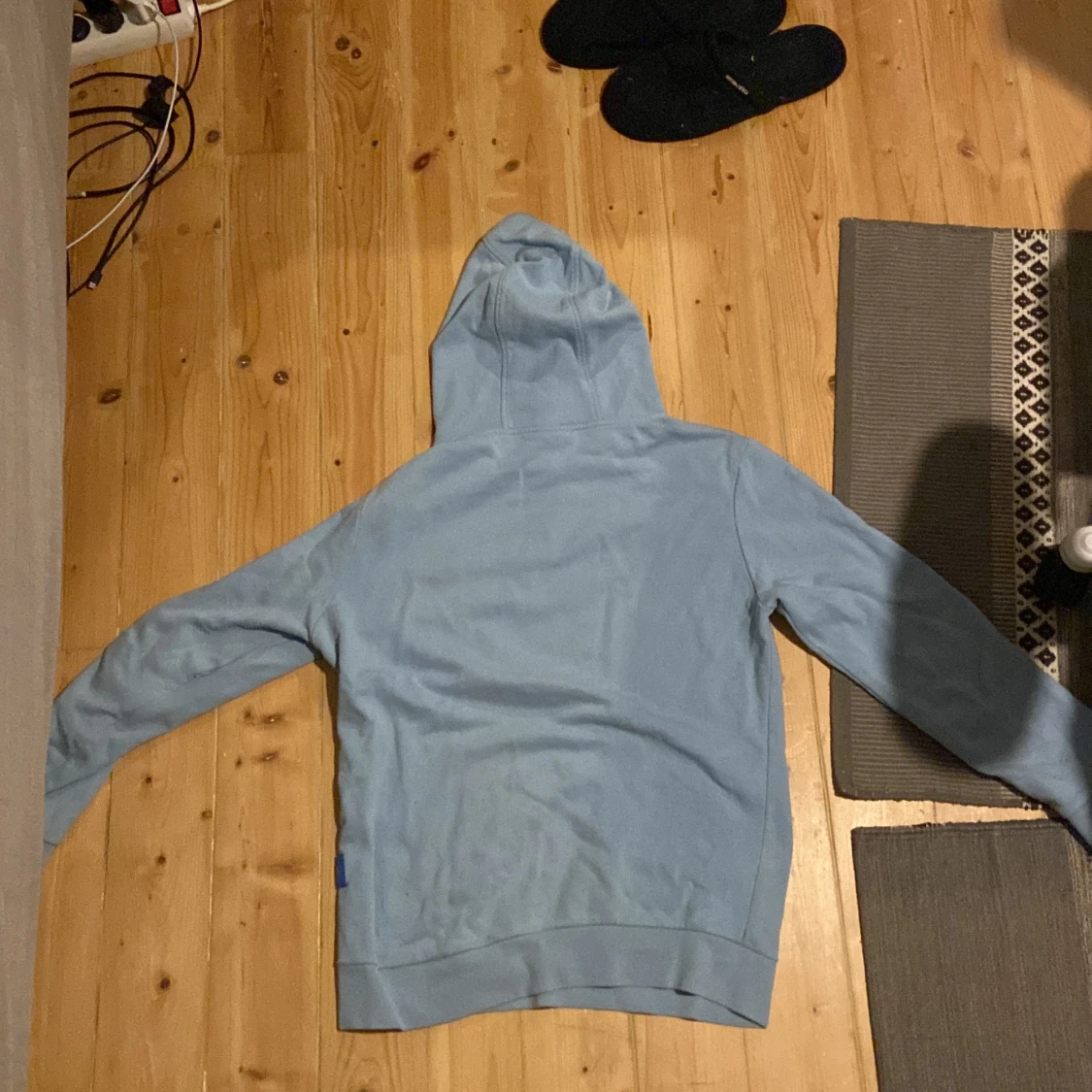 ljusblå hoodrich tröja - 90