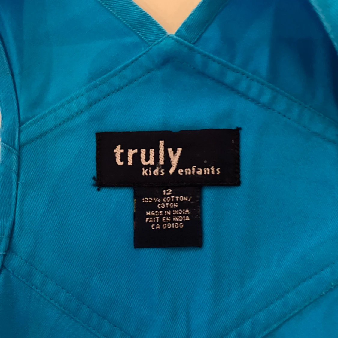 Blå hängselshorts - 90