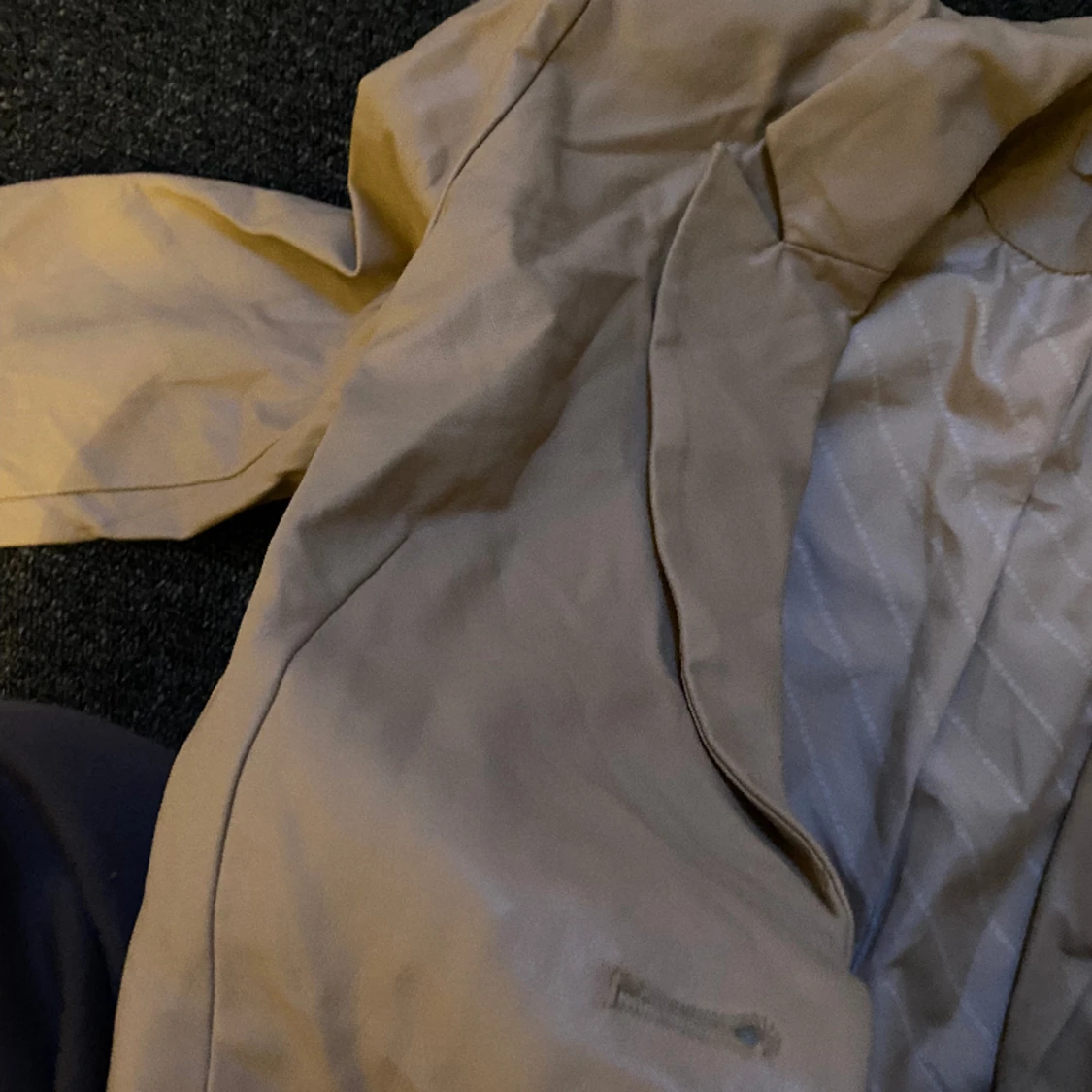 Läderkavaj beige  - 90