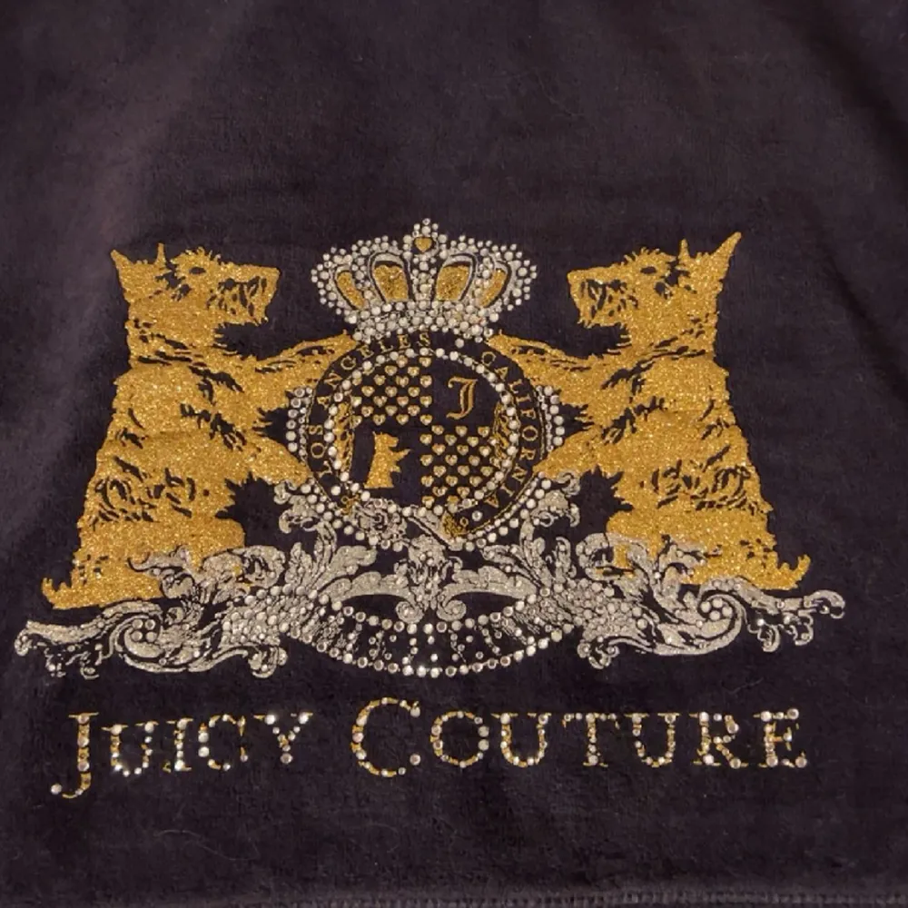 Juicy couture sip up tröja. Säljer då den var för kort i ermarna på mig. . Hoodies.