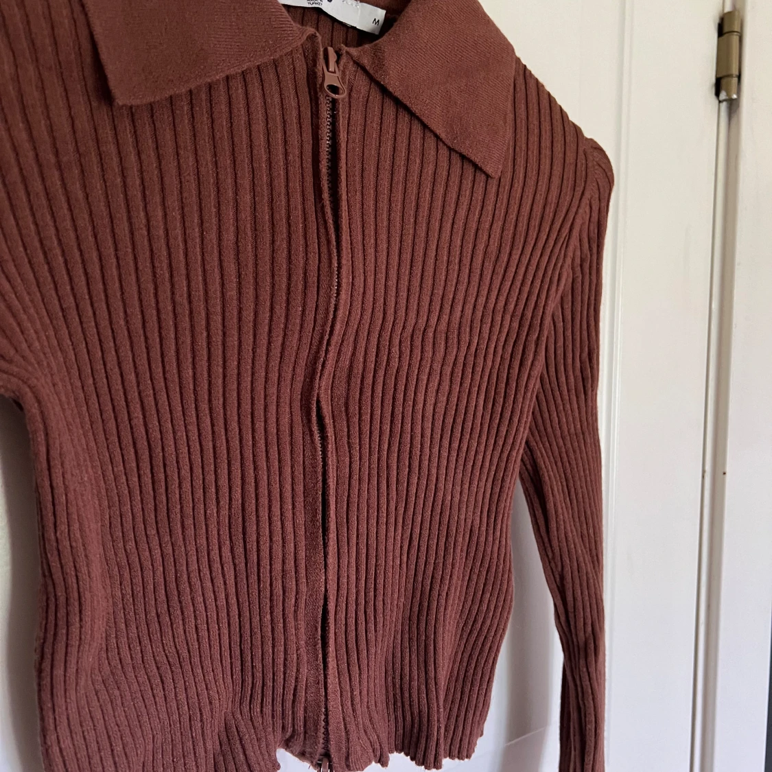 Långärmad tröja med dragkedja  - 91