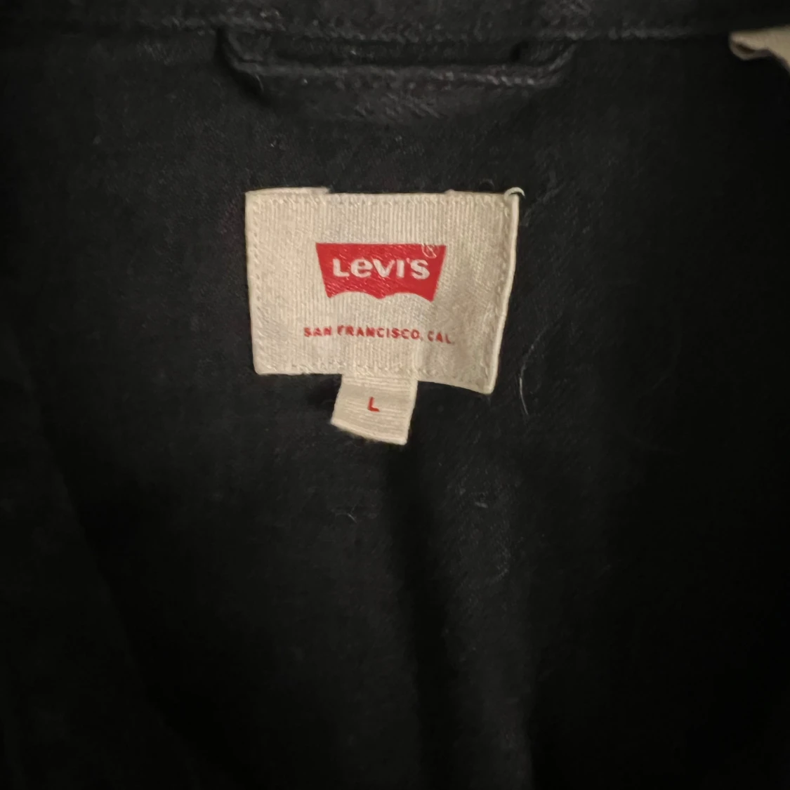 Svart Levis jeansjacka  - 92