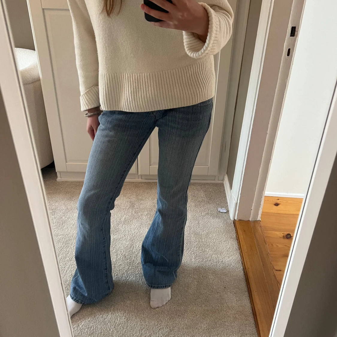 Lågmidjade jeans