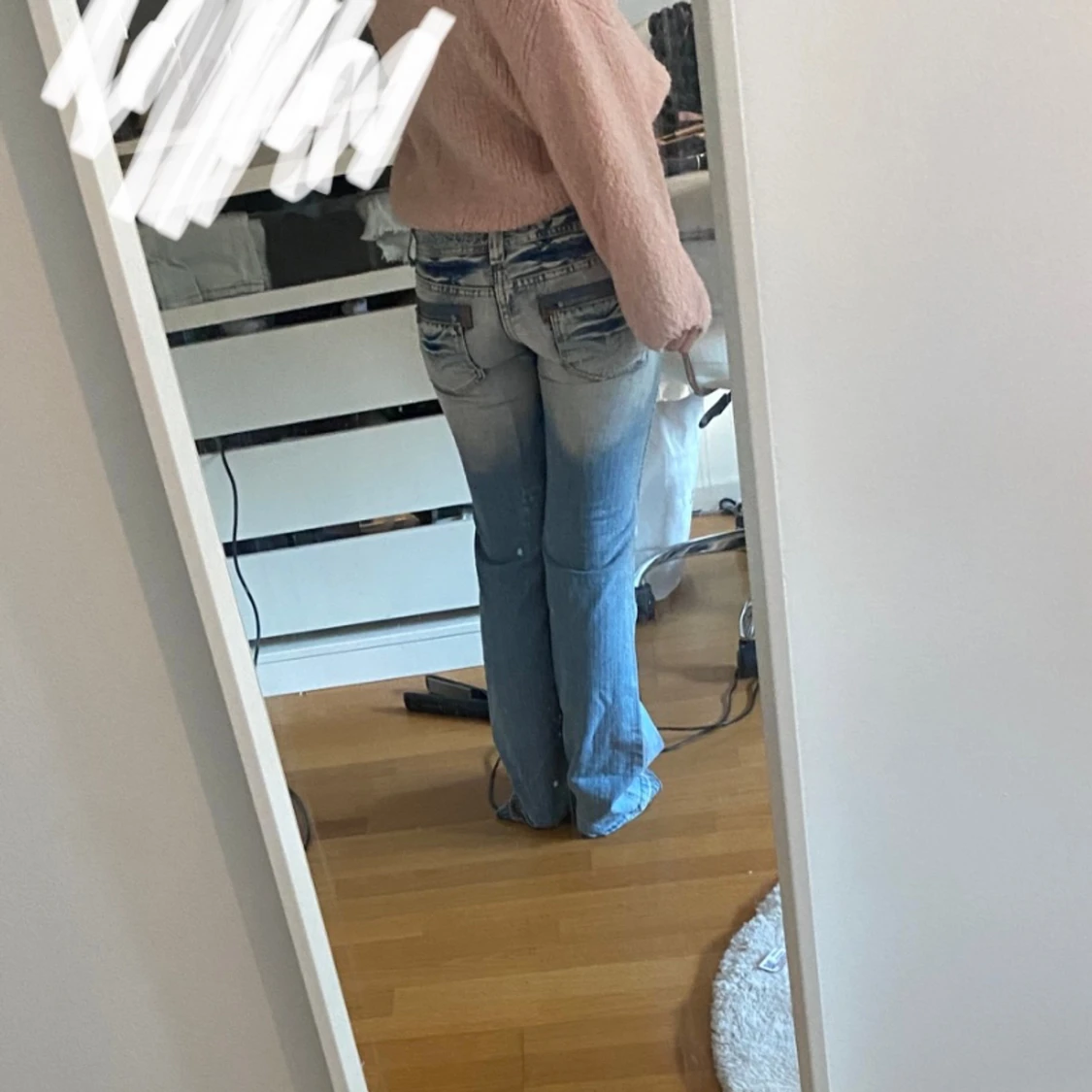 Lågmidjade bootcut jeans - 90