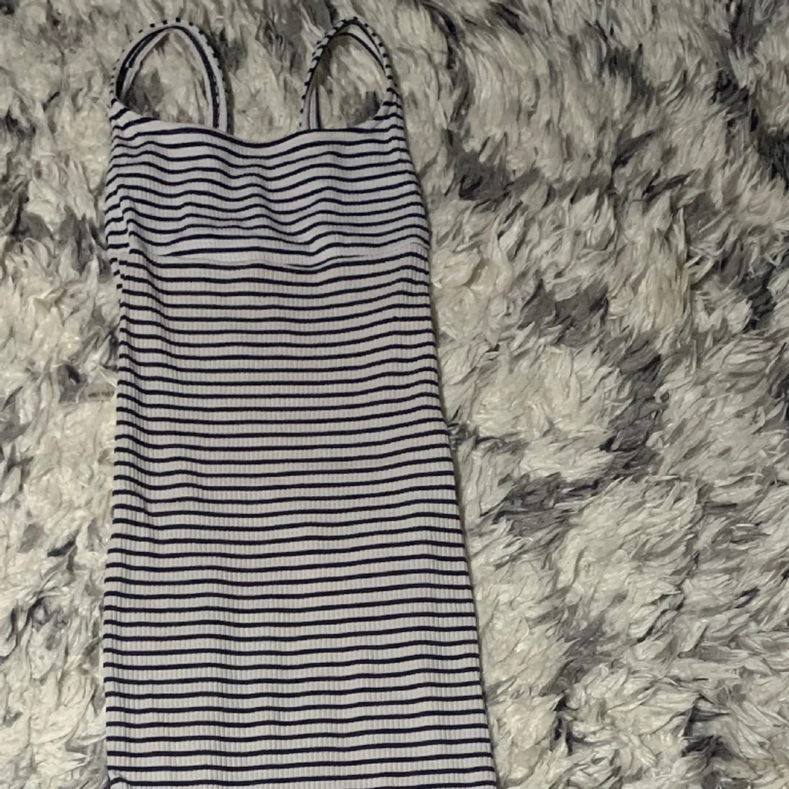 Dress stripped white and black - 90