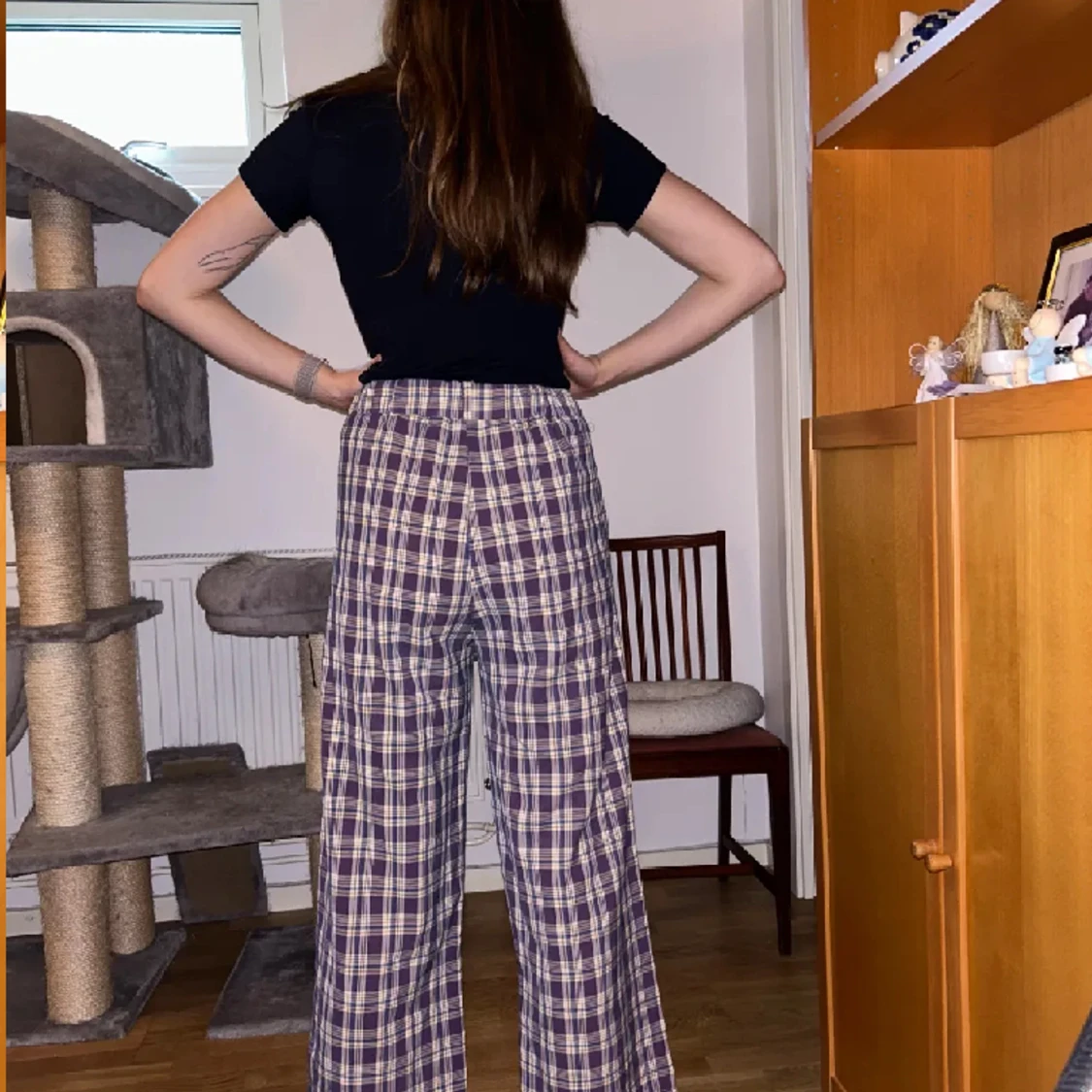 Rutiga Kostymbyxor - 90