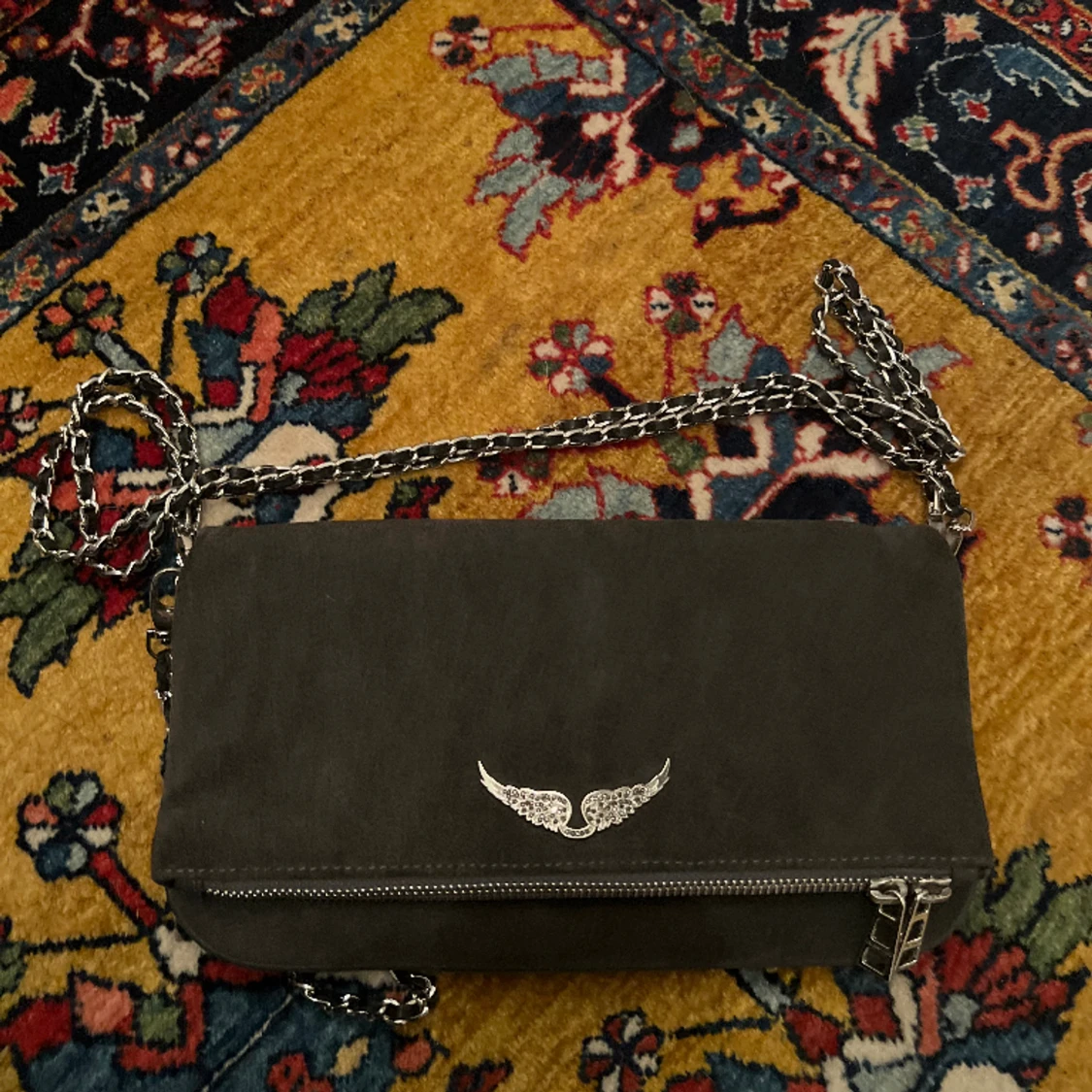 Grå mocka Zadig väska 