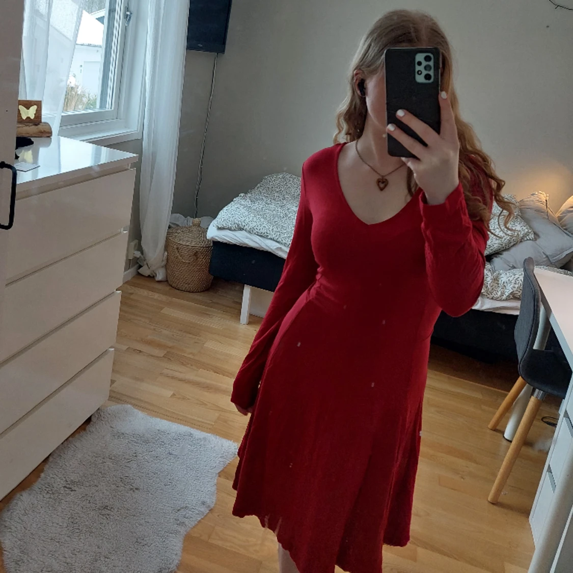 Röd klänning  - 90