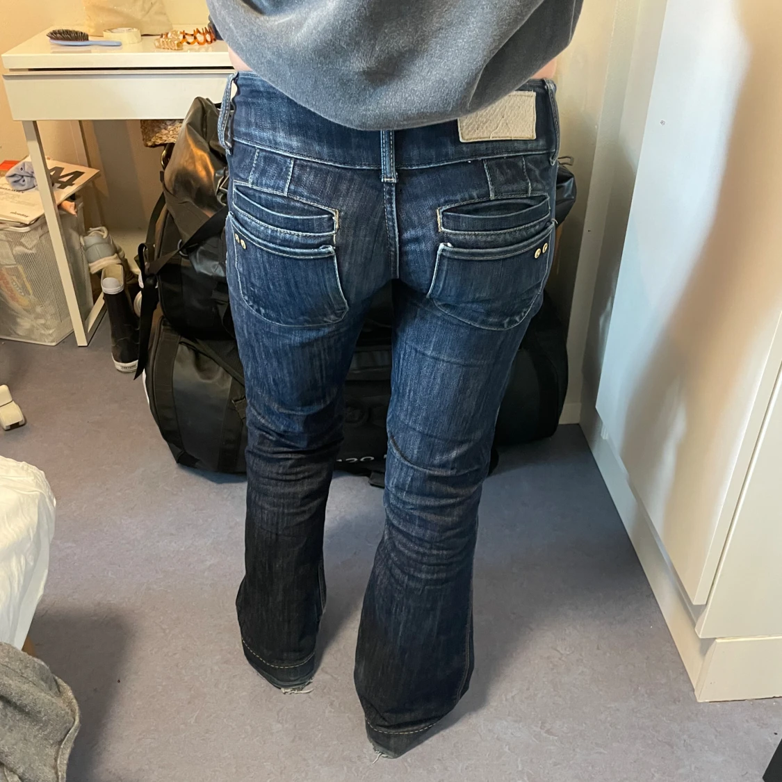 Lågmidjade jeans