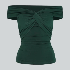 Topp  - Superfin offshoulder korsad topp, aldrig använd. Den är storlek M men den är väldigt stretchig och tajt på samma gång, så jag skulle säga att den passar s/m 