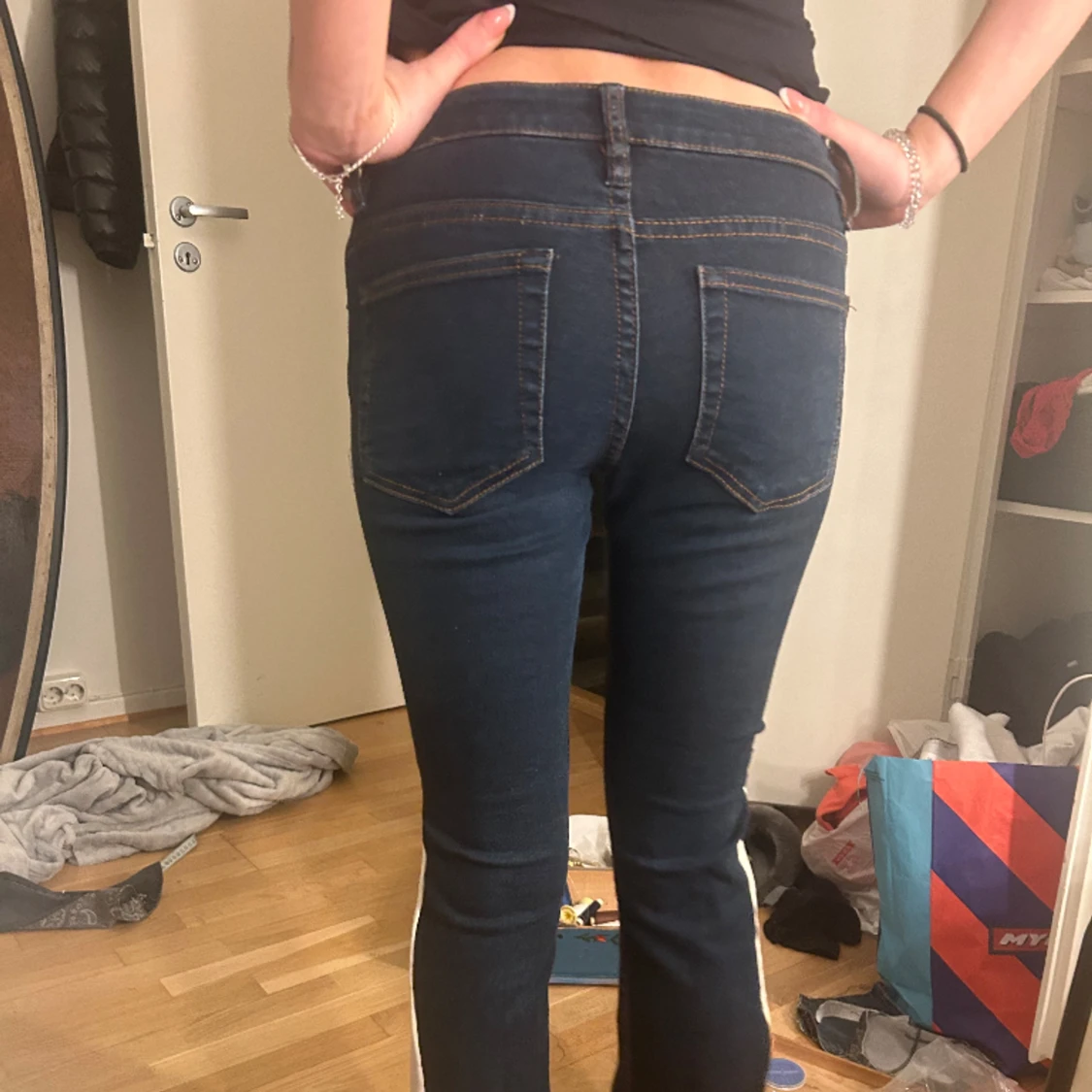 Lågmidjade bootcut jeans remake - 91