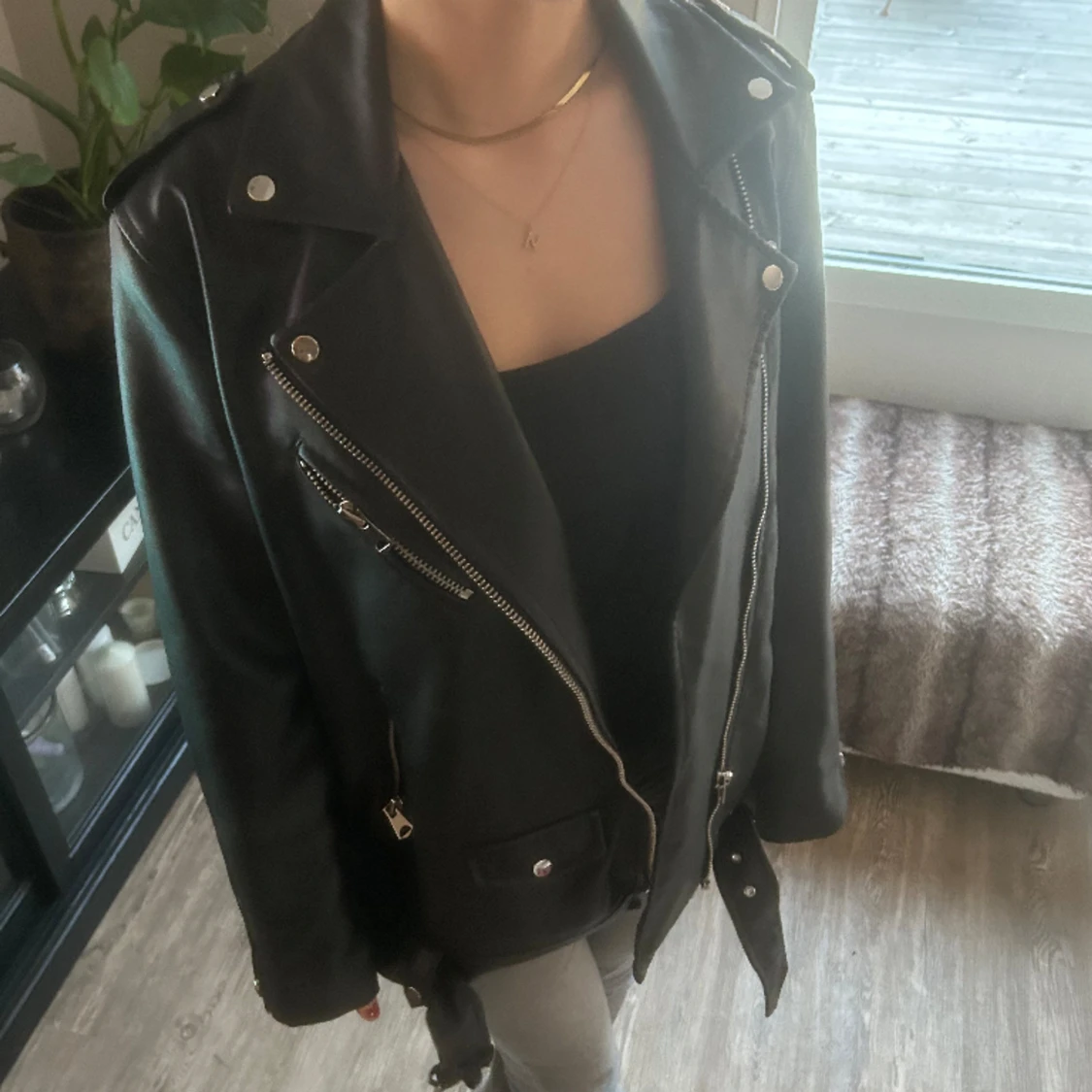 En snygg skinnjacka💖