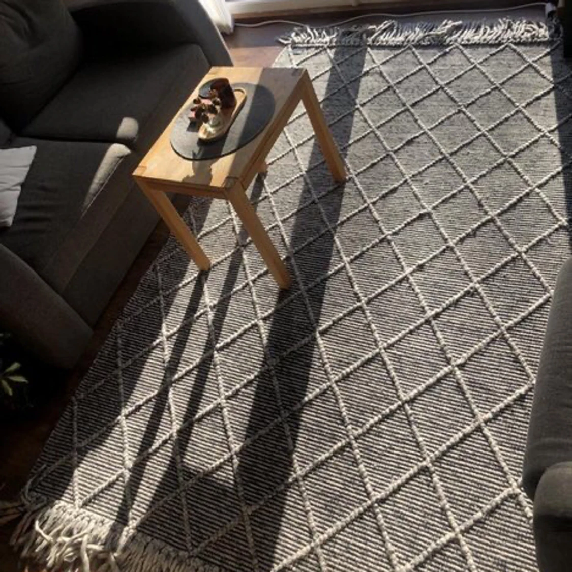 Stor ullmatta grå 160x230 - 90