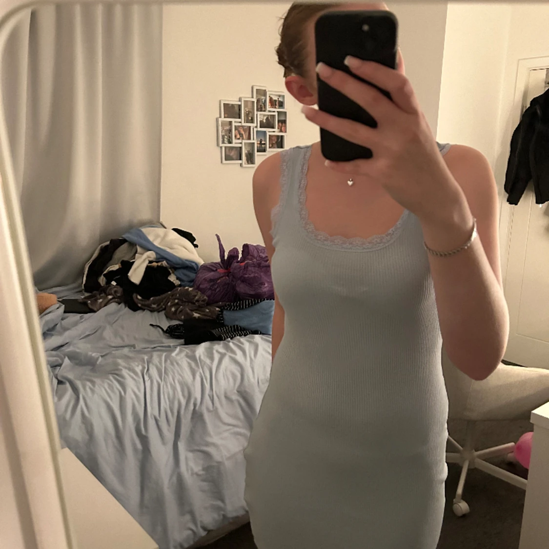 Blå klänning  - 90