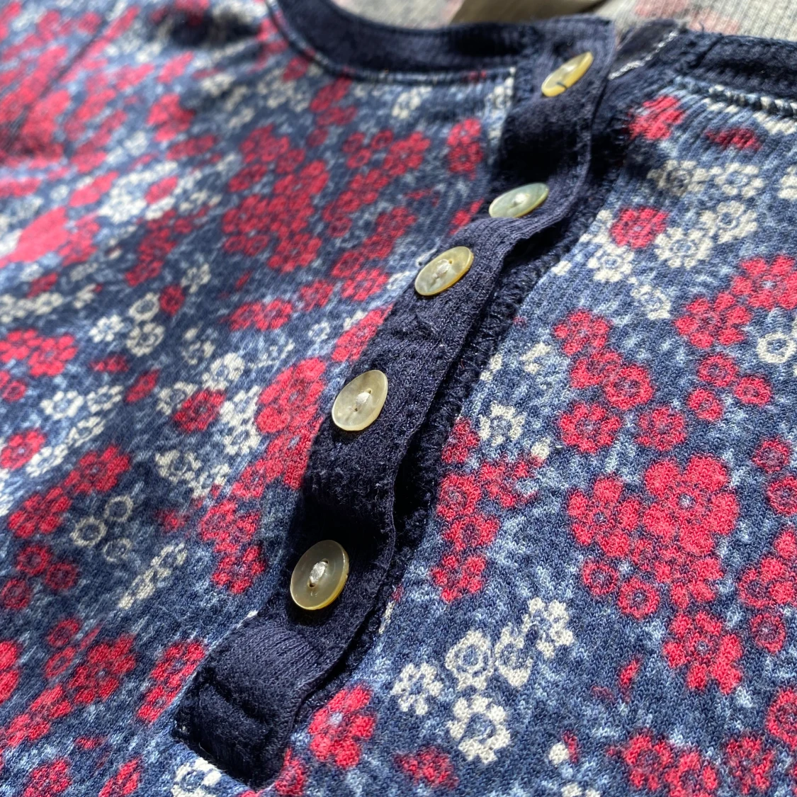 Mönstrad långärmad tröja  - 91