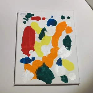 En fin tavla! - Säljer en fin och konstnärlig tavla i många fina färger💕 Signerad av konstnären💗💗  (Kan tänka mig att sänka pris vid snabb affär)