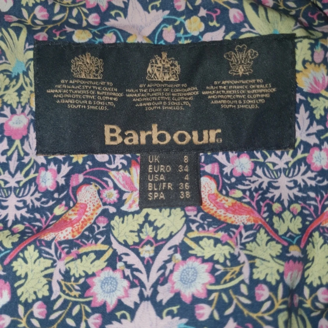 Barbour jacka med liberty innertyg - 90