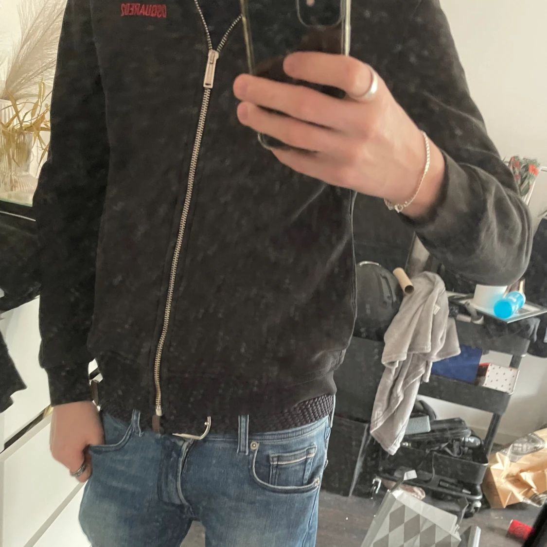 Dsquared2 zip-tröja  - 90