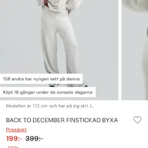 Någon som säljer dessa byxor i storleken Xs från Bikbok? Färg spelar ingen roll. Modellen heter back to december och är helt utsålda på hemsidan