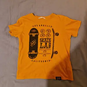 Orange T-Shirt köpt secondhand men har själv aldrig använt den. Storleken säger 146/152 men sitter som en xs/s t-shirt. Bild 1 visar riktiga färgen, som i nyskick!