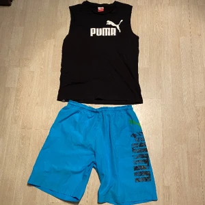 Puma linne och shorts - Säljer dethär träningssetet från puma. Den är i stl M.  Fraktas inom 48h📦📩