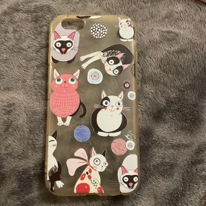 Mobilskal 8/7/6/6S/SE - Gulligt genomskinligt kattskal