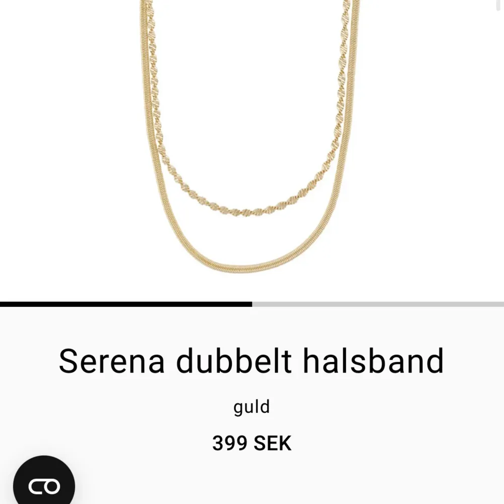 Superfint dubbelt halsband från snö of Sweden💞De är endast använt en gång så de är i super bra skick. Nypris är 399kr. Asusteet.