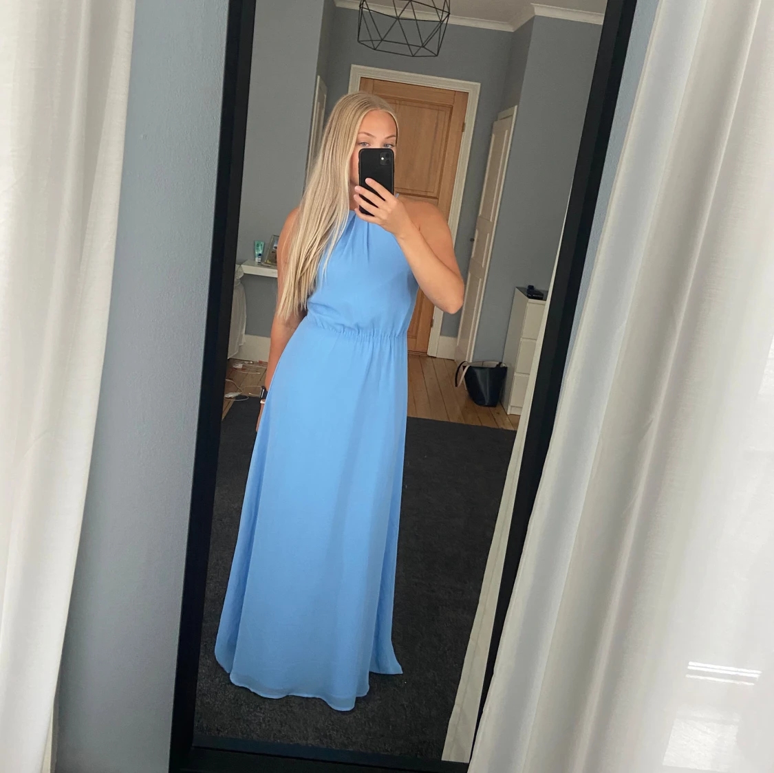Blå klänning  - 90