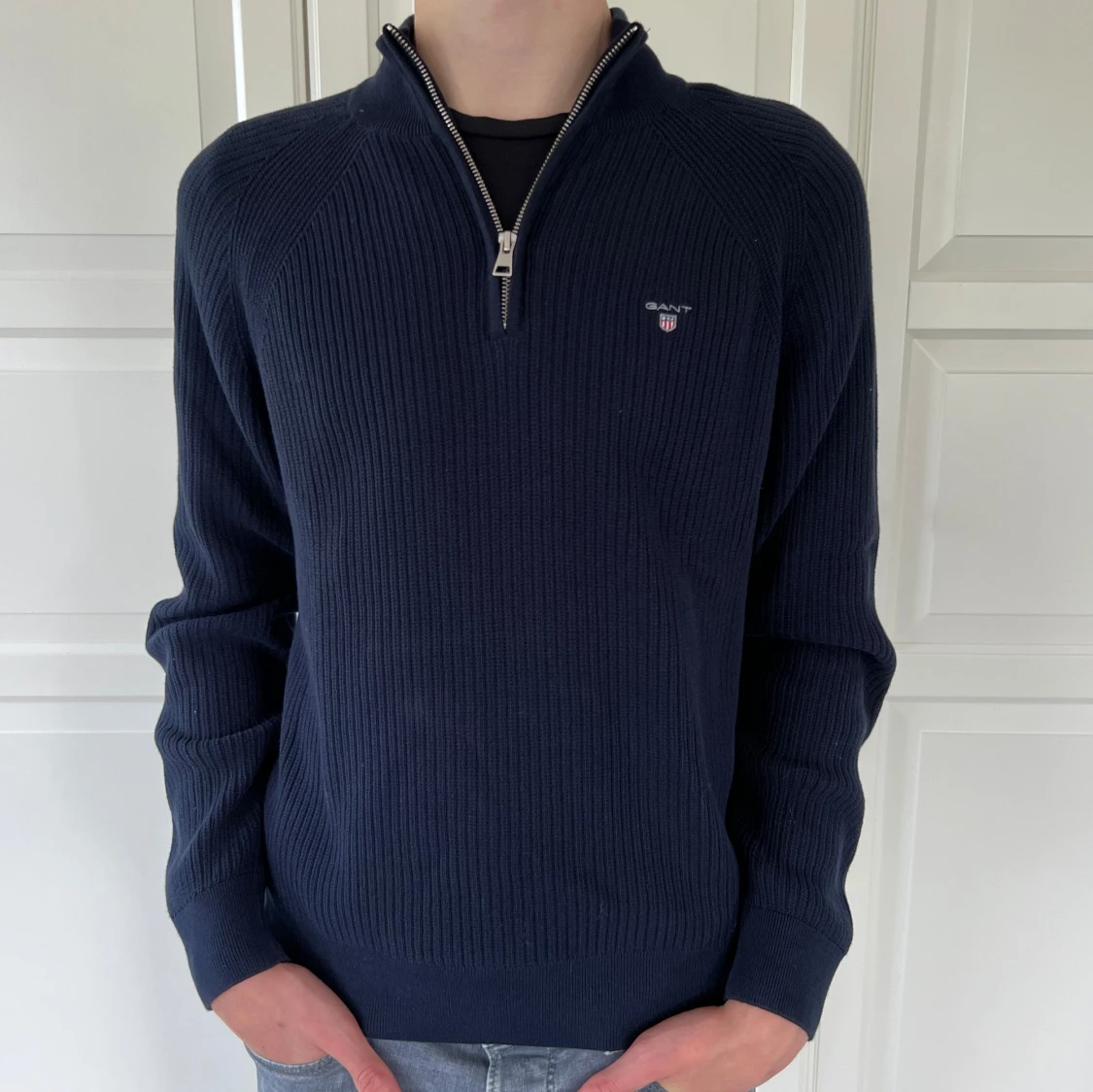 Gant halvzip junior