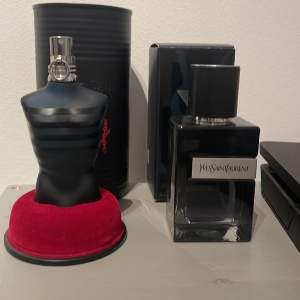 JPG Ultra Male, nypris ca 800kr mitt pris 600kr, Ysl y EDP, nypris ca 900kr mitt pris 700kr